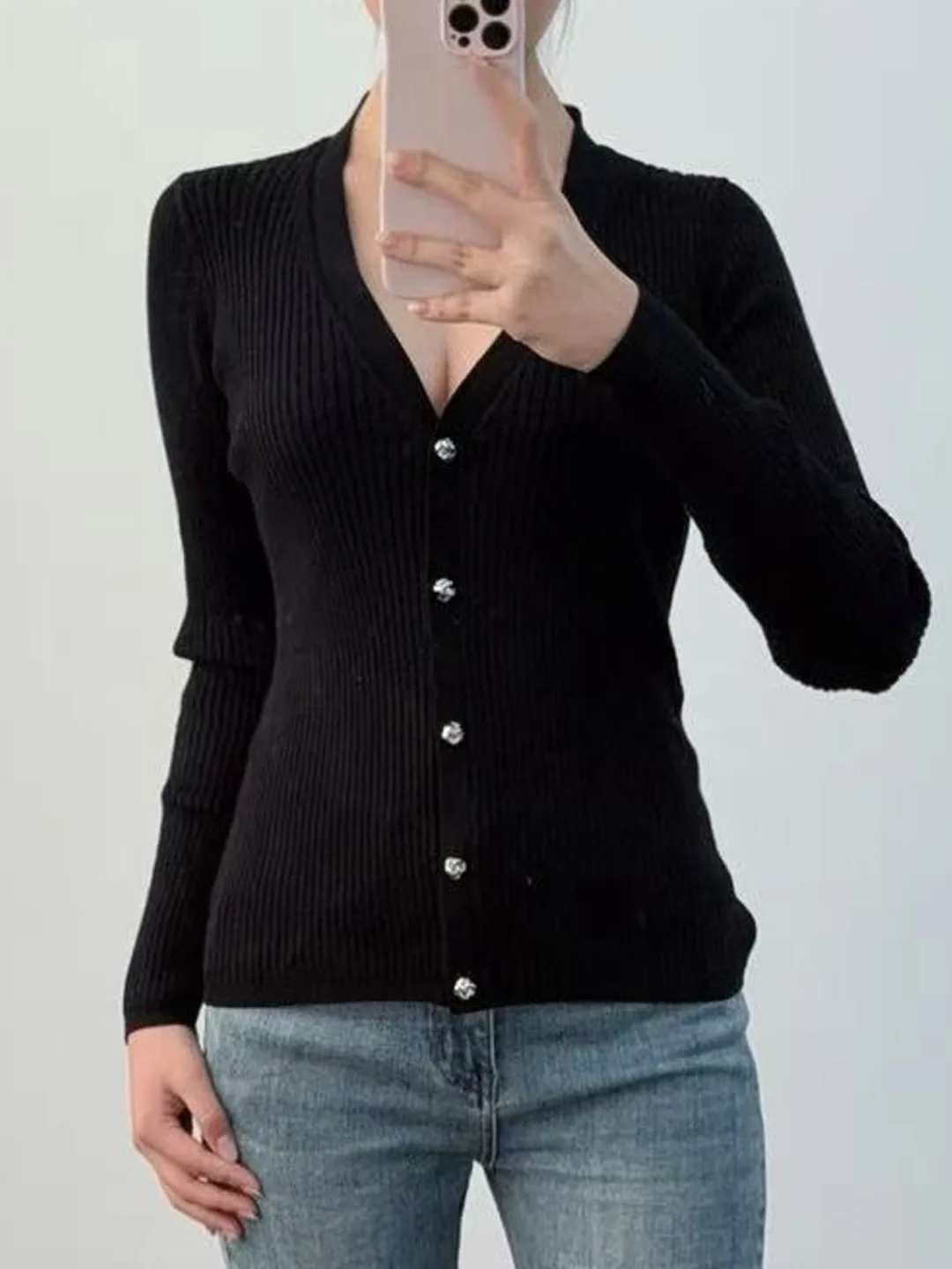 Ele Slim Fit V-Ne Knitted Open Cardigan Women's Top Faionable Commute Versatile Soft Long Sve Spring 2026
Ele Slim Fit V-Ne Knitted Open Cardigan Women's Top Faionable Commute Versatile Soft Long Sve Spring 2026