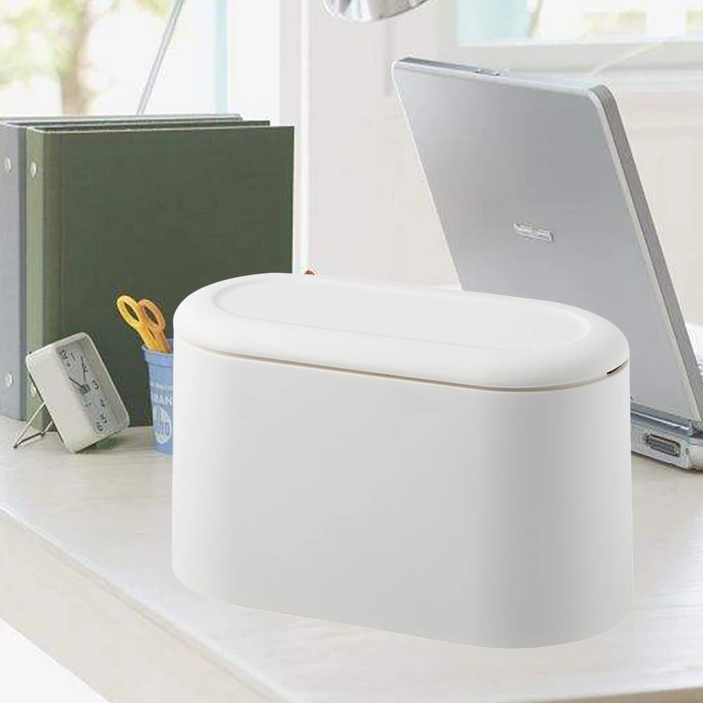 1pc Press Trash Mini Desktop Garbage Bin Small Waste Container Compact Table Bin For Desktop Trash Can Office Home White
1pc Press Trash Mini Desktop Garbage Bin Small Waste Container Compact Table Bin For Desktop Trash Can Office Home White