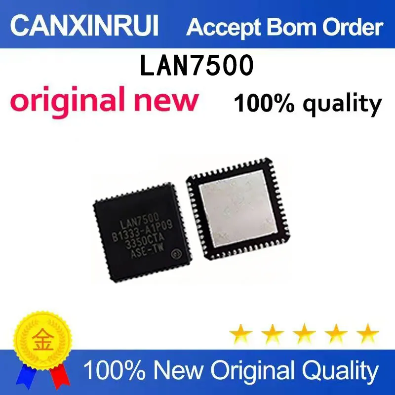 (5-100 pieces)Brand new original LAN7500-ABZJ LAN7500 QFN-56 pin spot chip IC
(5-100 pieces)Brand new original LAN7500-ABZJ LAN7500 QFN-56 pin spot chip IC