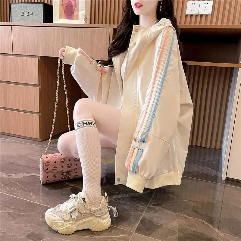 Fashionable Casual ins Style Color Blocked thin Hooded Cardigan Workwear Jacket 2025 Spring and Autumn New Versatile Clothes WLF
Fashionable Casual ins Style Color Blocked thin Hooded Cardigan Workwear Jacket 2025 Spring and Autumn New Versatile Clothes WLF