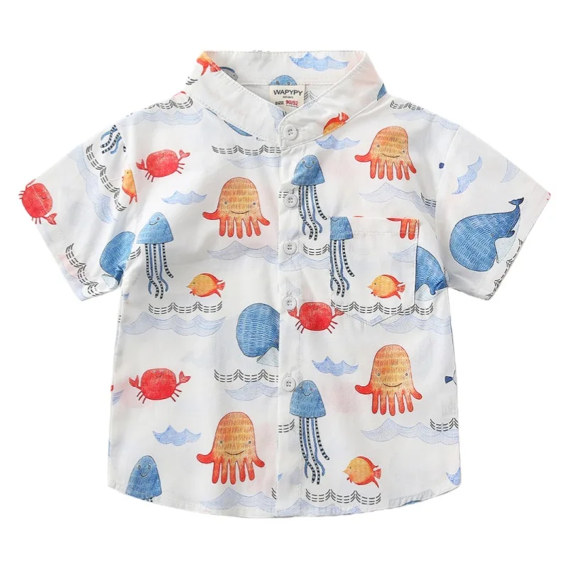 New 2026 Boys Summer Thin Beach Shirts Children's Cute Cartoon All-over Print Short Sleeve Shirt Tops Kids Casual Clothing
New 2026 Boys Summer Thin Beach Shirts Children's Cute Cartoon All-over Print Short Sleeve Shirt Tops Kids Casual Clothing