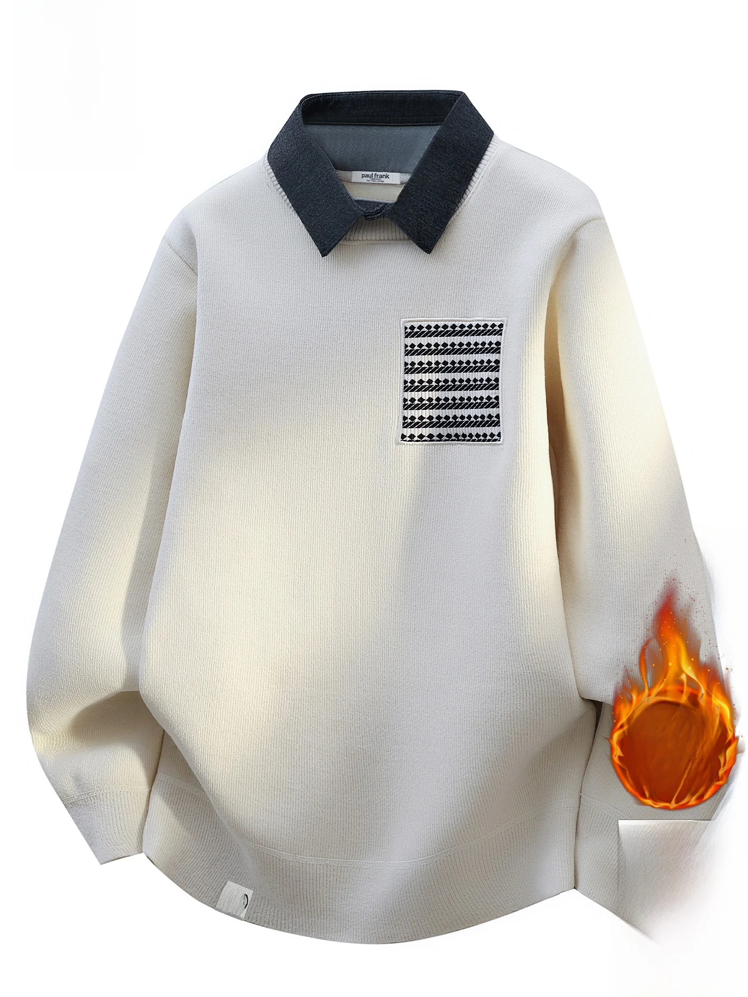 Зимний вязаный свитер PaulFrank Thiened Fce, мужской повседневный пуловер с воротником, теплый топ, контрастный цветной дизайн
Зимний вязаный свитер PaulFrank Thiened Fce, мужской повседневный пуловер с воротником, теплый топ, контрастный цветной дизайн