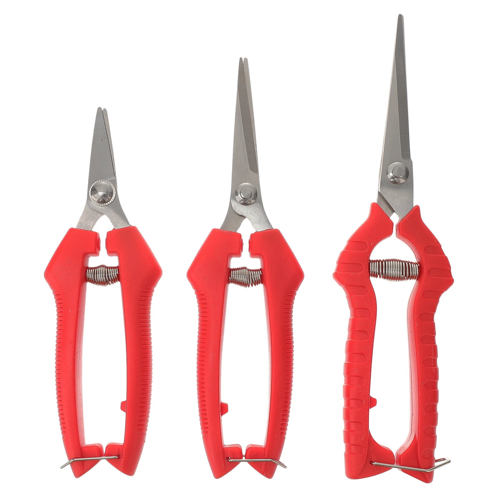3 pcs Pruning Shears Stainless Steel Garden Scissors Pruners Branch Trimmer Ergonomic Grip Lightweight Outdoor
3 pcs Pruning Shears Stainless Steel Garden Scissors Pruners Branch Trimmer Ergonomic Grip Lightweight Outdoor