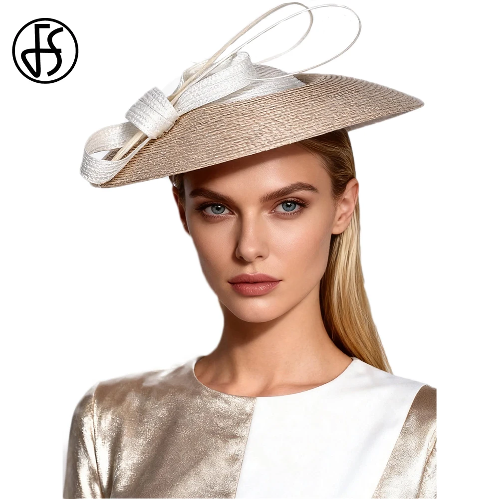 FS Luxury White Pink Tea Party Straw Hat For Women Royal Wedding Fascinators Caps Wide Brim Kentucky Derby Hats Chapeau Femme
FS Luxury White Pink Tea Party Straw Hat For Women Royal Wedding Fascinators Caps Wide Brim Kentucky Derby Hats Chapeau Femme
