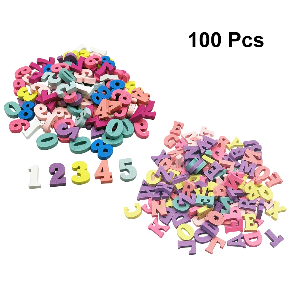 200 Pcs Wooden Letters Numbers Painted Wood Alphabet Craft Teaching Materials DIY Decorations Montessori Education
200 Pcs Wooden Letters Numbers Painted Wood Alphabet Craft Teaching Materials DIY Decorations Montessori Education