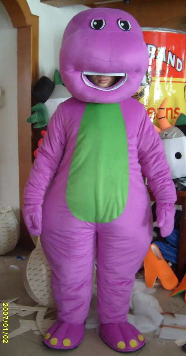 Dragon Mascot costumes on Adult Size Barney dinosaur cartoon character mascot costume halloween carvinal party welcome openning
Dragon Mascot costumes on Adult Size Barney dinosaur cartoon character mascot costume halloween carvinal party welcome openning