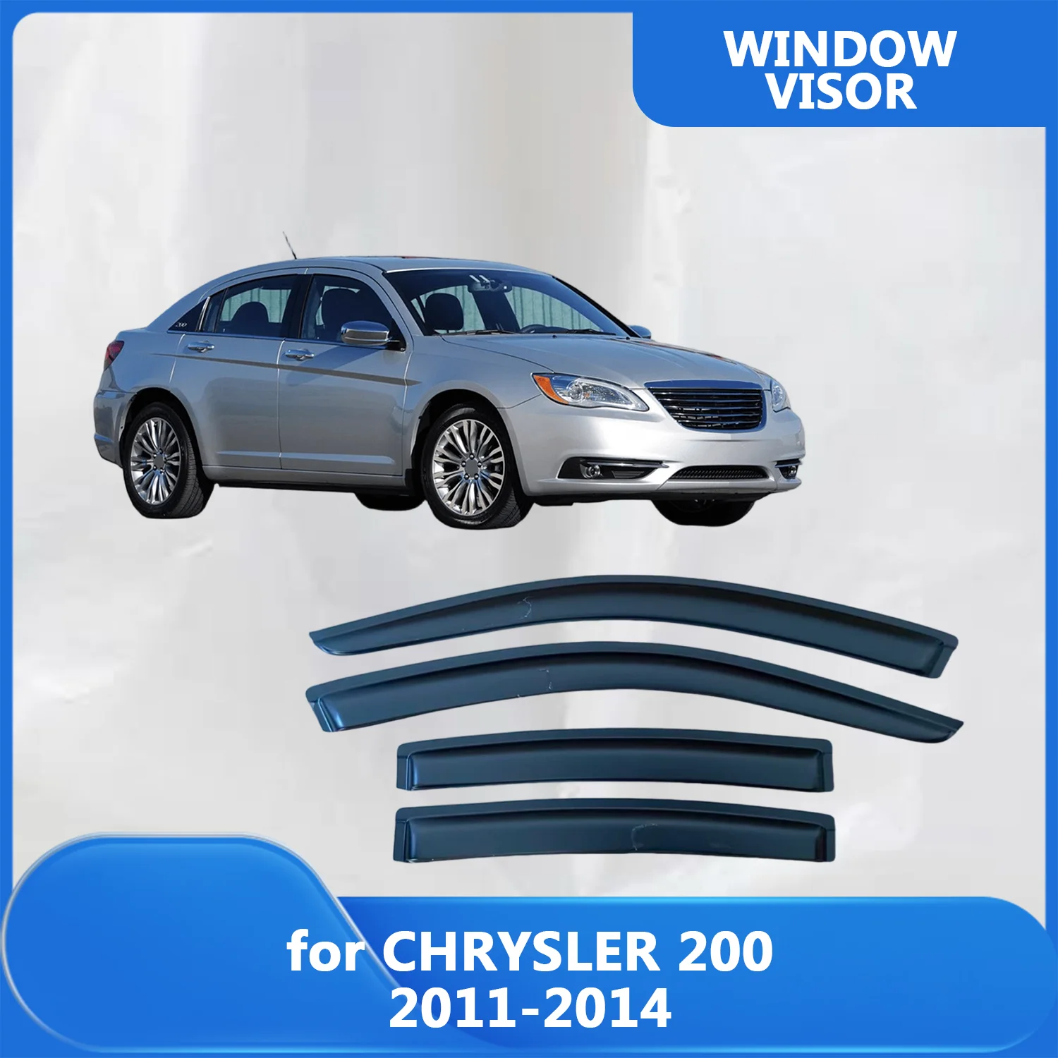 Window Visor for CHRYSLER 200 2011 2012 2013 2014 Wind Deflectors Rain Guards Door Visor Vent Shades Ventvisor Out-Channel Tape
Window Visor for CHRYSLER 200 2011 2012 2013 2014 Wind Deflectors Rain Guards Door Visor Vent Shades Ventvisor Out-Channel Tape