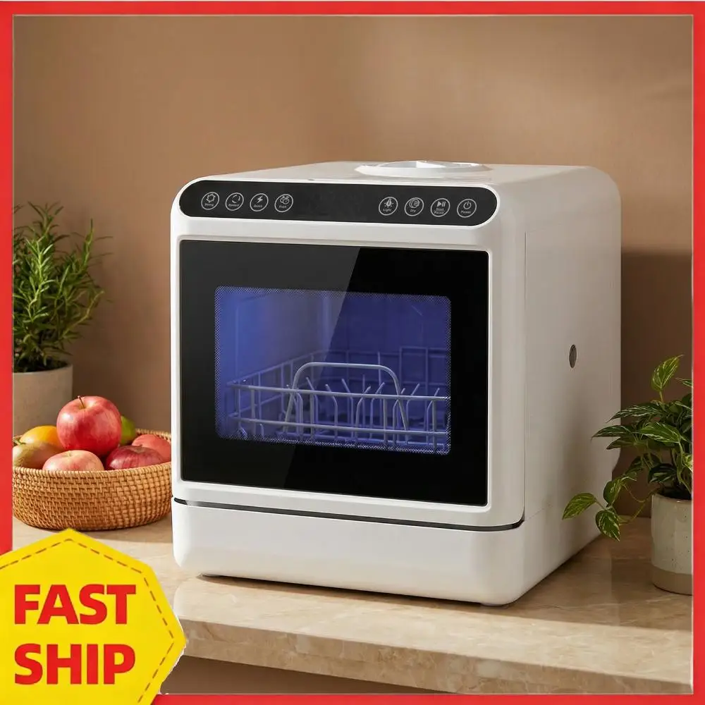 Мини-посудомоечная машина с встроенным резервуаром для воды на 6 л, портативная посудомоечная машина 360 ° Двойная функция распыления и высокотемпературной сушки воздухом для квартир и автодомов
Мини-посудомоечная машина с встроенным резервуаром для воды на 6 л, портативная посудомоечная машина 360 ° Двойная функция распыления и высокотемпературной сушки воздухом для квартир и автодомов