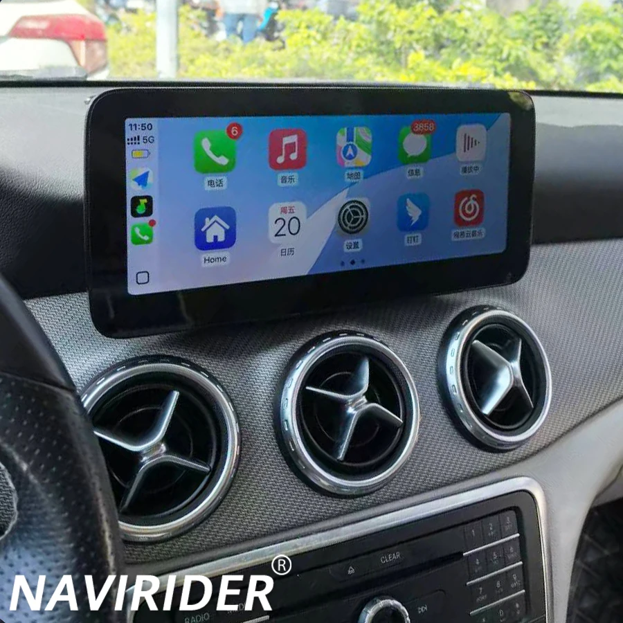 Экран Linux для Mercedes Benz W176 C117 X117 X156 W463 2013-2019 автомобильный мультимедийный беспроводной CarPlay Android Auto HiCar навигация
Экран Linux для Mercedes Benz W176 C117 X117 X156 W463 2013-2019 автомобильный мультимедийный беспроводной CarPlay Android Auto HiCar навигация