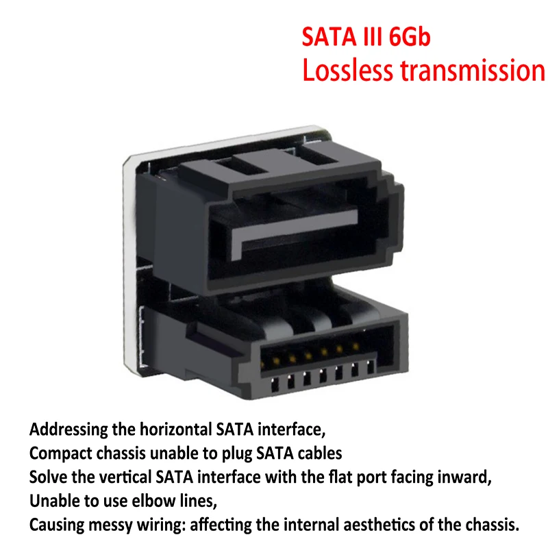 PH57_180 motherboard SATA7PIN interface, 180 degree turn connector, computer motherboard adapter
PH57_180 motherboard SATA7PIN interface, 180 degree turn connector, computer motherboard adapter