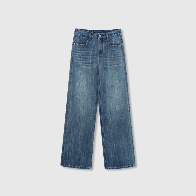 Ayuko Silver Tead Denim Fabric Loose Commute Straight Leg Jeans High End Low Profile mid Waist l Waist Button Closure
Ayuko Silver Tead Denim Fabric Loose Commute Straight Leg Jeans High End Low Profile mid Waist l Waist Button Closure