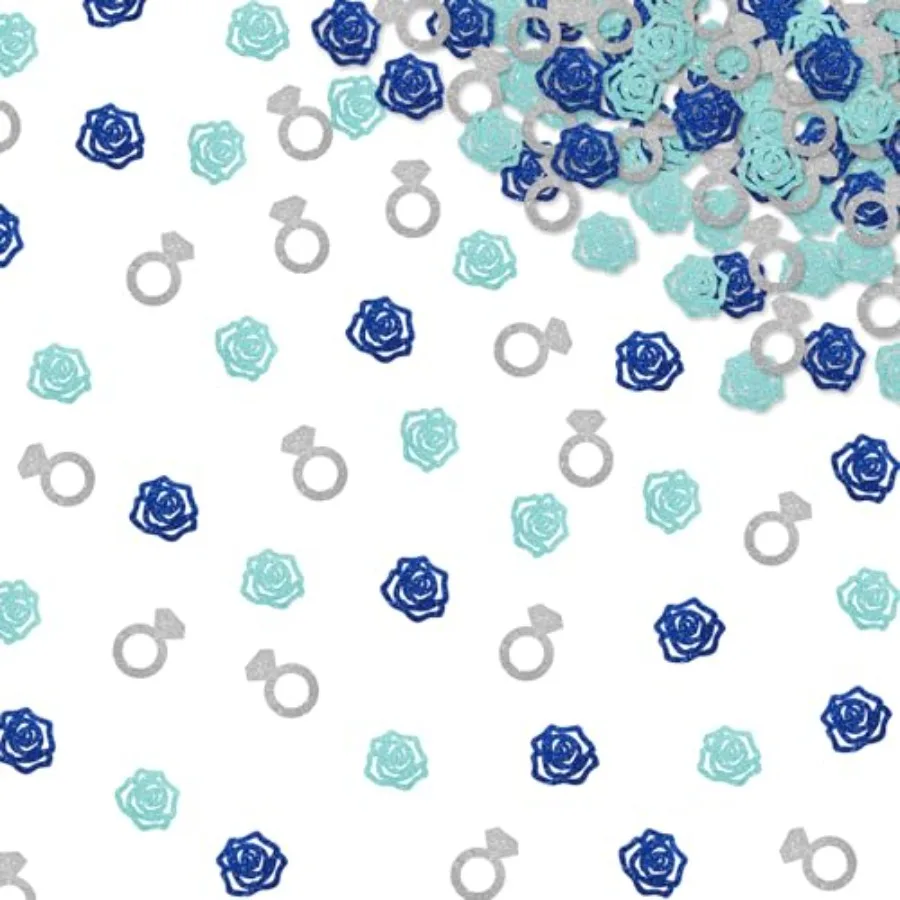 120pcs Something Blue Before I Do Confetti, Blue Floral Table Confetti for Bridal Shower, Glitter Rose Flower Table Scatter for
120pcs Something Blue Before I Do Confetti, Blue Floral Table Confetti for Bridal Shower, Glitter Rose Flower Table Scatter for