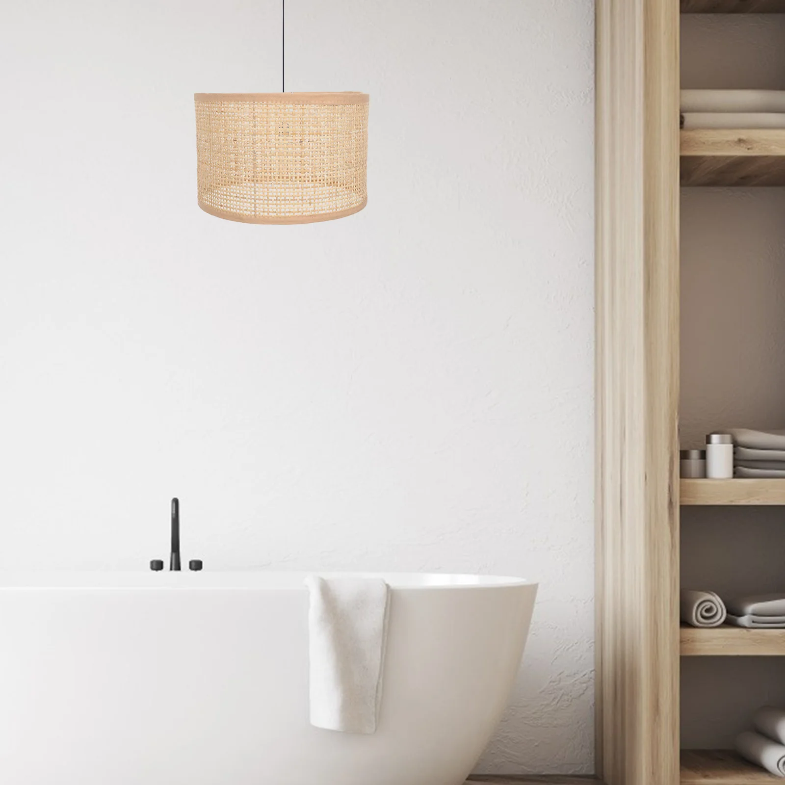 Woven Rattan Lampshade for Ceiling Lights Warm Diffused Light Cover Suitable Home Hotel Decoration Creative Light Shell Cover
Woven Rattan Lampshade for Ceiling Lights Warm Diffused Light Cover Suitable Home Hotel Decoration Creative Light Shell Cover