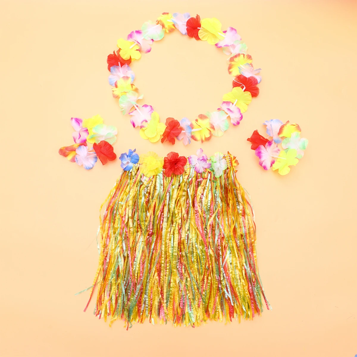 Children'S Grass Skirt Set Hawaiian Party Luau Outfit Beach Tropical Dance Accessories Kids Party Costume Set For Luau
Children'S Grass Skirt Set Hawaiian Party Luau Outfit Beach Tropical Dance Accessories Kids Party Costume Set For Luau