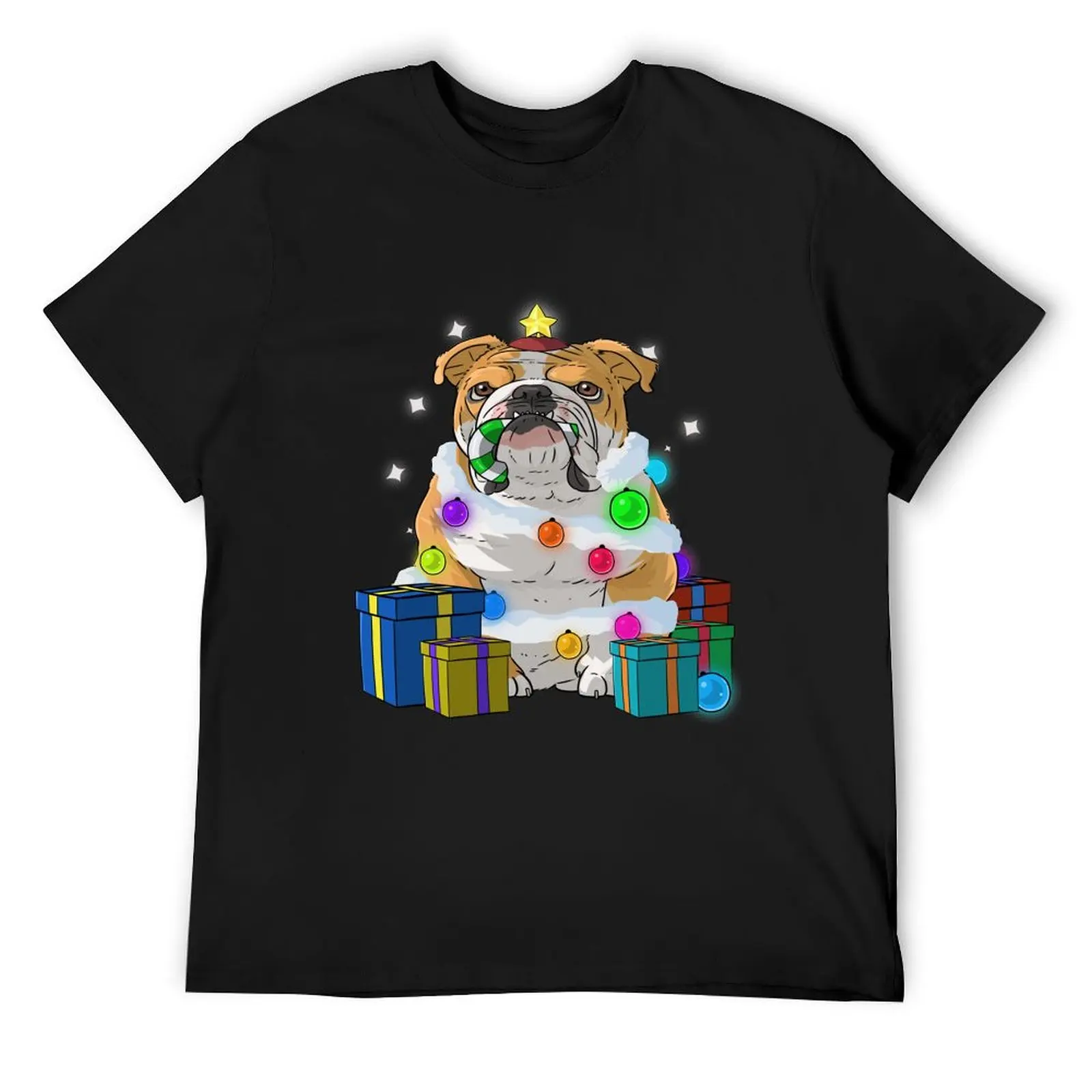 English Bulldog Christmas Tree T-Shirt topping shirts graphic summer top Men's clothing
English Bulldog Christmas Tree T-Shirt topping shirts graphic summer top Men's clothing