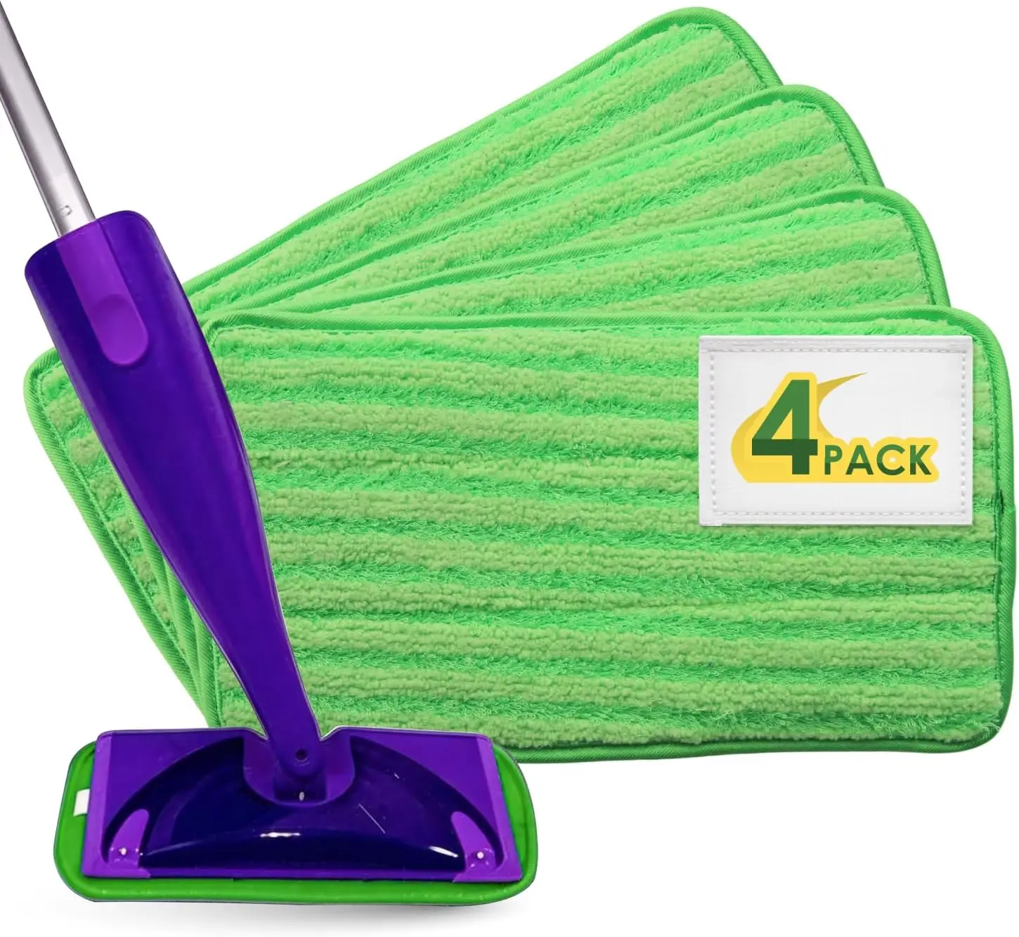 Heavy Duty Microfiber Mop Refill Pads - Extra Thick, Premium Quality Mop Pad Replacements Refills for Wet and Dry Mopping Up
Heavy Duty Microfiber Mop Refill Pads - Extra Thick, Premium Quality Mop Pad Replacements Refills for Wet and Dry Mopping Up