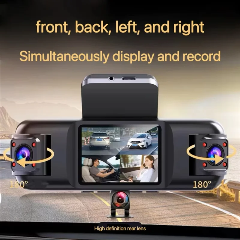 A46U 2-Inch IPS Screen Quad-Lens HD Car Dash Recorder With 1080P Night Vision For Safe Driving
A46U 2-Inch IPS Screen Quad-Lens HD Car Dash Recorder With 1080P Night Vision For Safe Driving