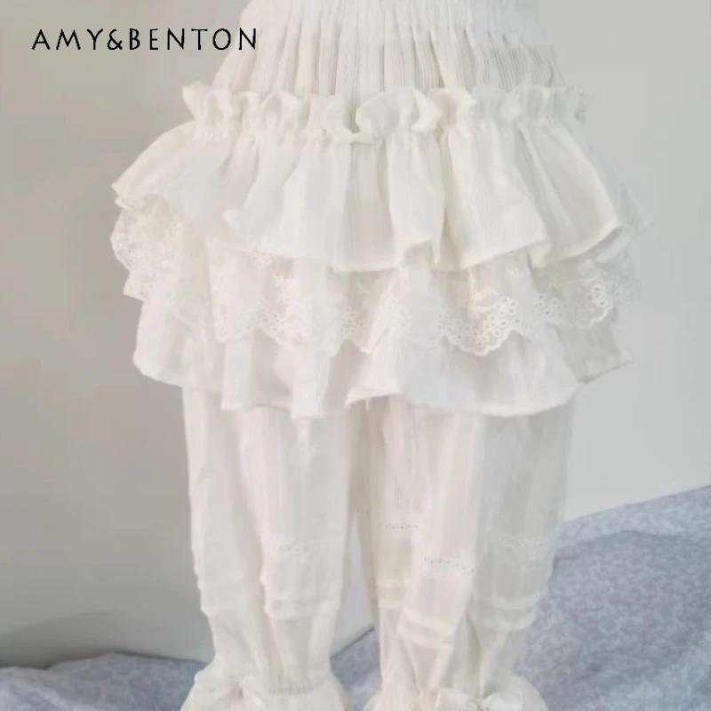 Original Design White Y2k Cotton Multi-layer Women's Five-point Pants Autumn Winter Sweet Cute Versatile Lolita Leggings Ladies
Original Design White Y2k Cotton Multi-layer Women's Five-point Pants Autumn Winter Sweet Cute Versatile Lolita Leggings Ladies