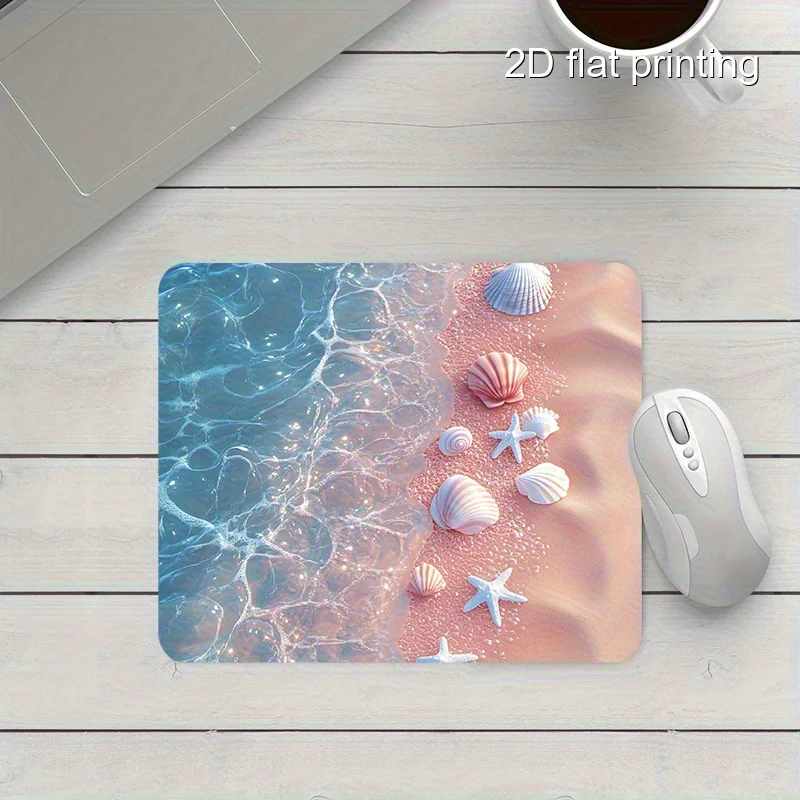 The fashionable pink beach-themed anti-slip mouse pad and portable office desk pad are suitable for gamers and families
The fashionable pink beach-themed anti-slip mouse pad and portable office desk pad are suitable for gamers and families