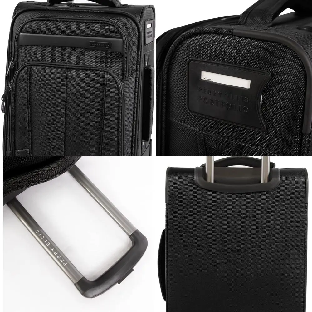 Perry Ellis Charleston Black Lightweight Spinner Luggage, Carry-On Size
Perry Ellis Charleston Black Lightweight Spinner Luggage, Carry-On Size