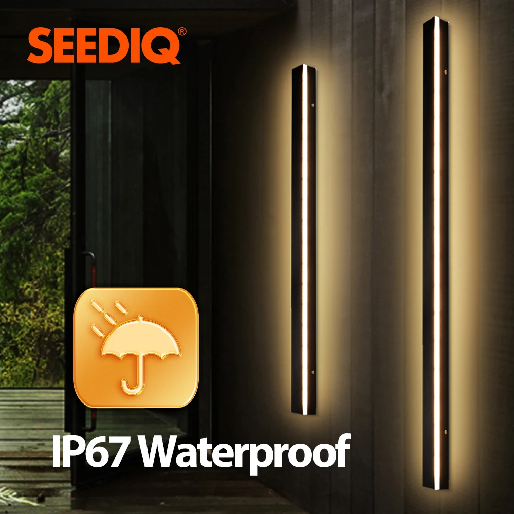 Outdoor Wall Light IP67 Waterproof Modern Wall Lamp AC85-265V Porch Light Gate Light 1800 2000mm Long Black Wall Light Outdoor
Outdoor Wall Light IP67 Waterproof Modern Wall Lamp AC85-265V Porch Light Gate Light 1800 2000mm Long Black Wall Light Outdoor