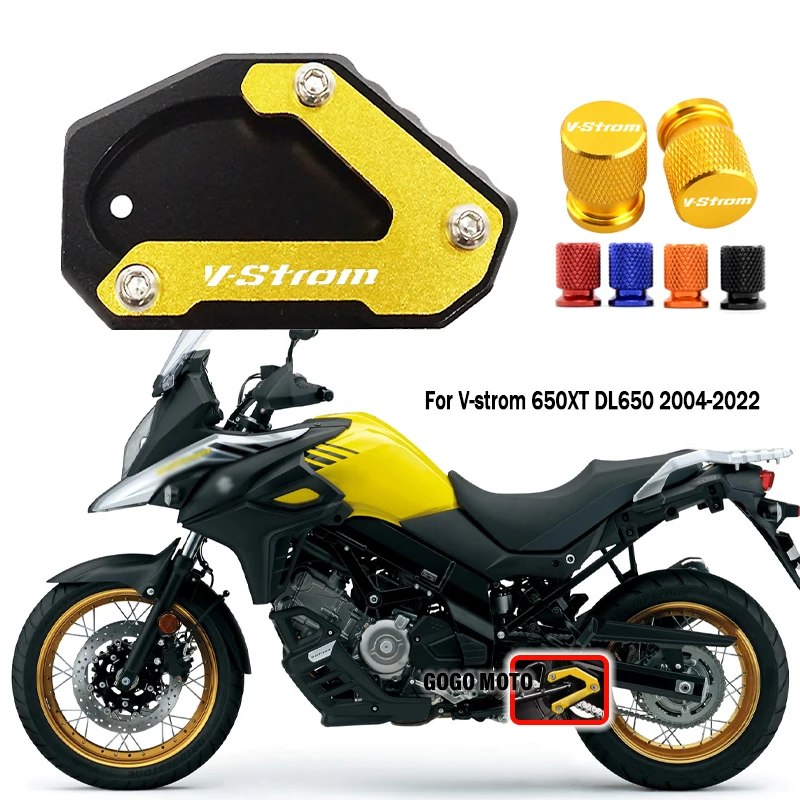 Vstrom Боковая подставка для ног, увеличитель, опорная пластина, удлинитель подставки для Suzuki VSTROM 650XT DL650 V-Strom DL650 XT 2004-2022 
Vstrom Боковая подставка для ног, увеличитель, опорная пластина, удлинитель подставки для Suzuki VSTROM 650XT DL650 V-Strom DL650 XT 2004-2022