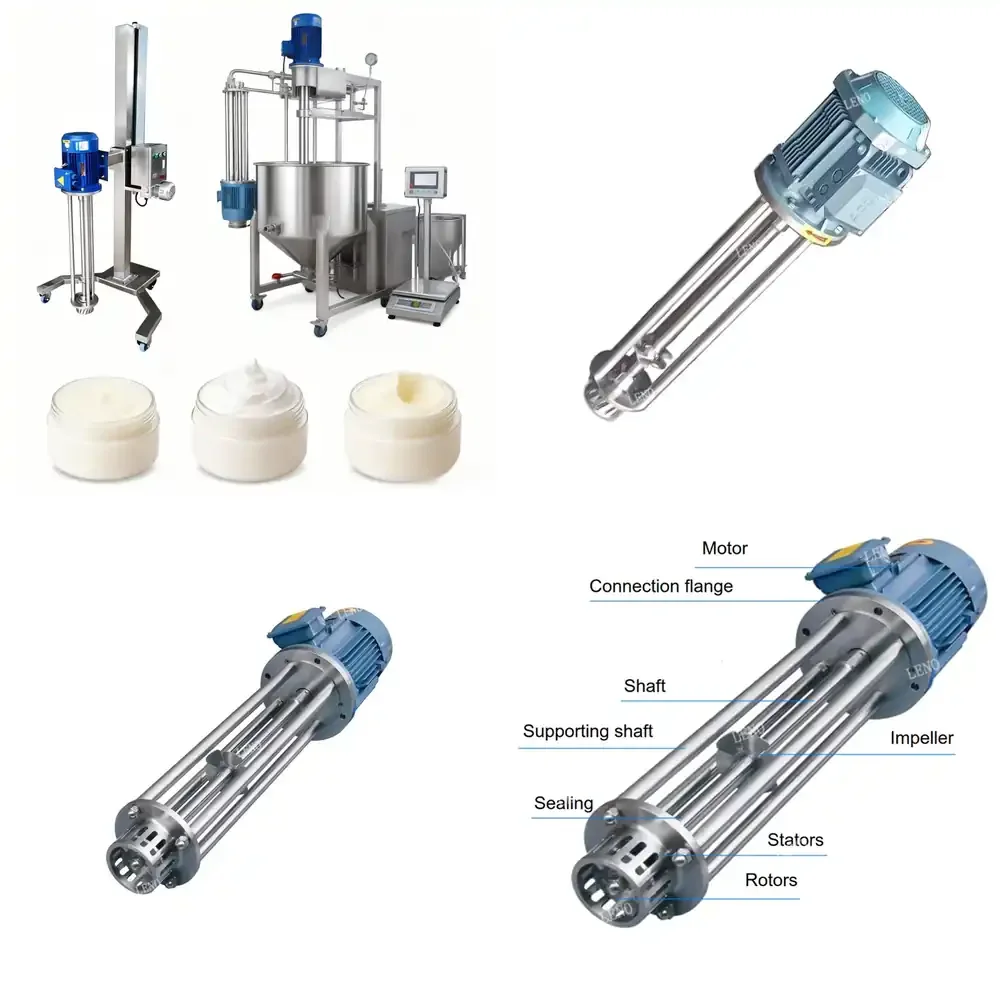 Cream Lotion Serum and Gel High Shear Vacuum Emulsifying Machine Stainless Steel Sanitary Design with Mixer
Cream Lotion Serum and Gel High Shear Vacuum Emulsifying Machine Stainless Steel Sanitary Design with Mixer