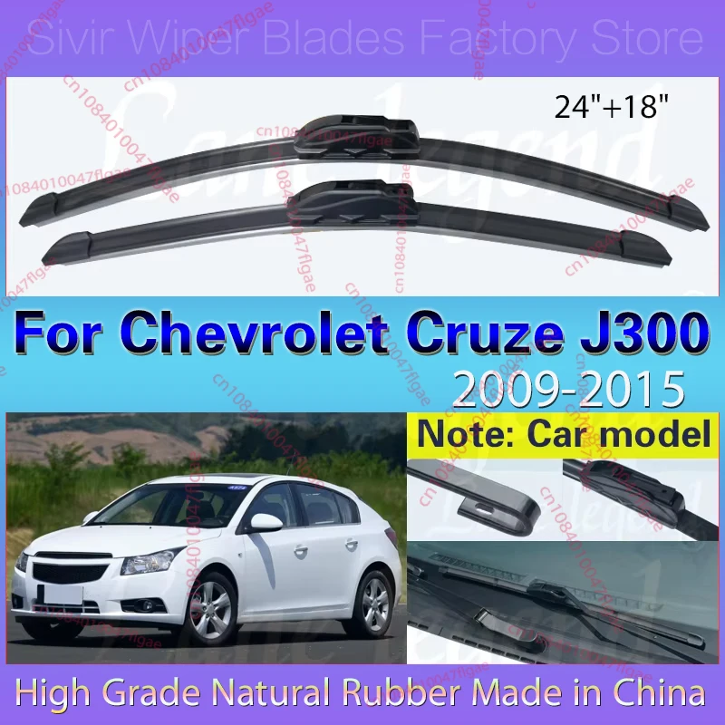 For Chevrolet Cruze J300 2009-2015 Car Front Wiper Blades Soft Rubber Windscreen Wipers Auto Windshield 24"+18" Car Accessories
For Chevrolet Cruze J300 2009-2015 Car Front Wiper Blades Soft Rubber Windscreen Wipers Auto Windshield 24"+18" Car Accessories