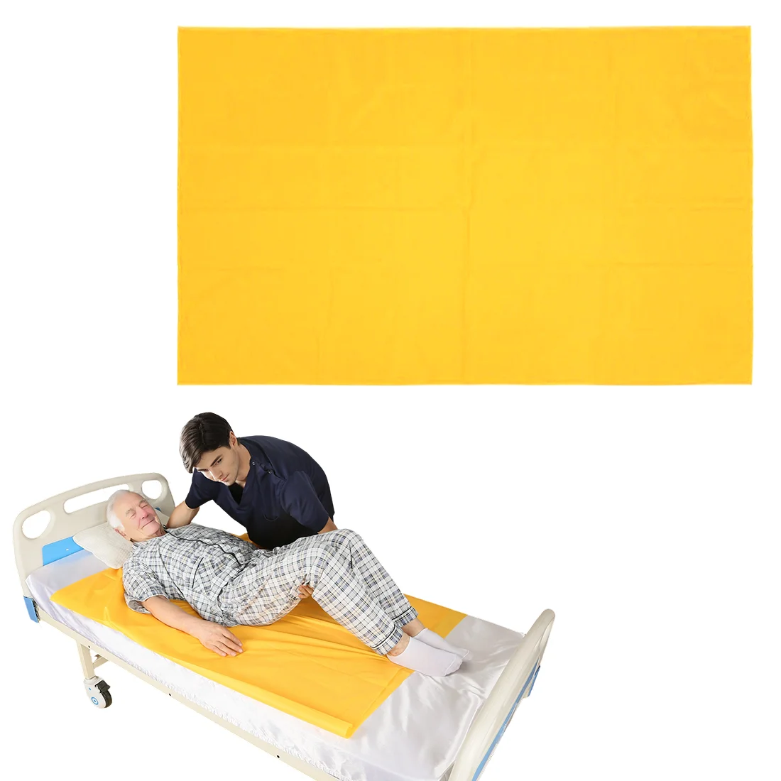 Ehucon Reusable Washable Patient Transfer Sheet Lifting Sliding Cloth Bed Slide Aid for Moving and Repositioning Elderly Patient
Ehucon Reusable Washable Patient Transfer Sheet Lifting Sliding Cloth Bed Slide Aid for Moving and Repositioning Elderly Patient