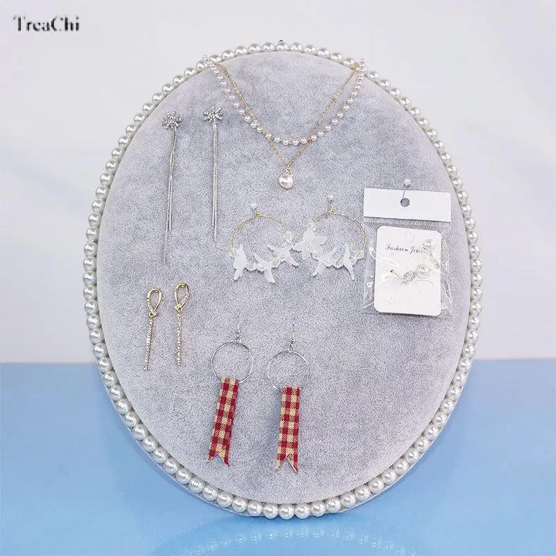 Large-Capacity Oval Earring and Stud Storage Display Stand Ear Stud Holder Velvet Finish Available In Multiple Colors
Large-Capacity Oval Earring and Stud Storage Display Stand Ear Stud Holder Velvet Finish Available In Multiple Colors