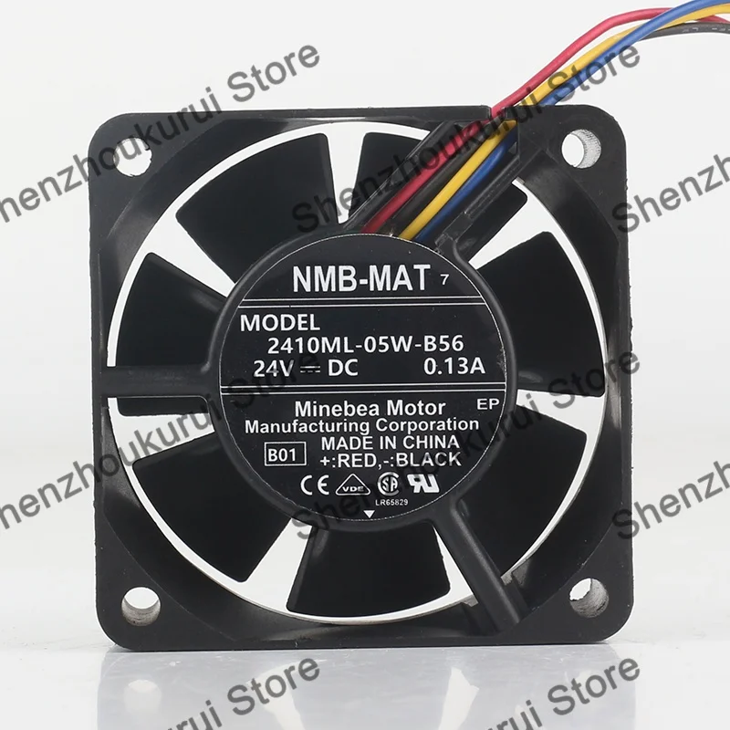 New Original NMB 6CM DC 24V 0.13A AC EC 6025 inverter Double ball bearing 60X60X25MM 2410ML-05W-B56 cooling fan with four-wire
New Original NMB 6CM DC 24V 0.13A AC EC 6025 inverter Double ball bearing 60X60X25MM 2410ML-05W-B56 cooling fan with four-wire