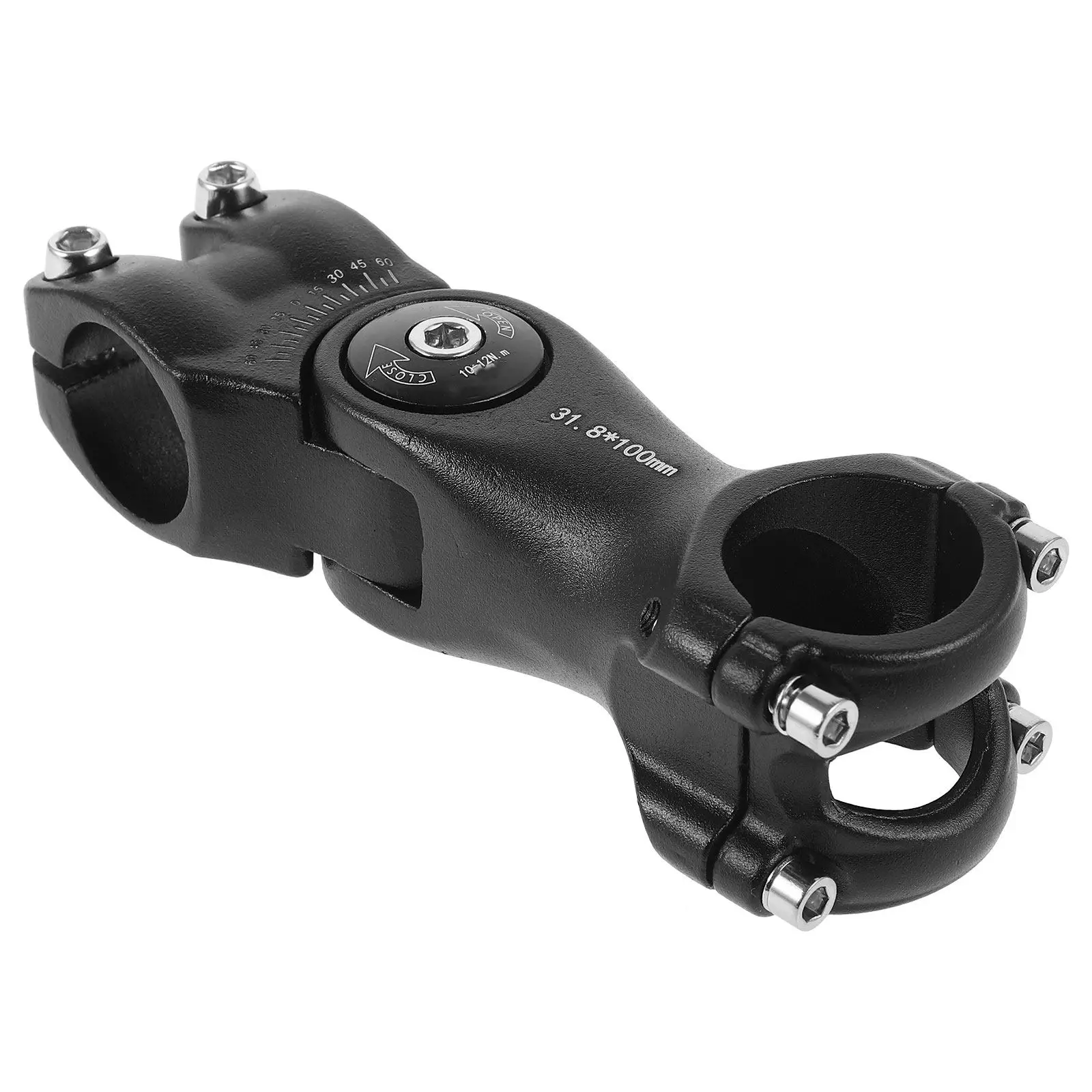 Adjustable Bike Stem Aluminum Alloy Lightweight Handlebar Stem Riser for Mountain Road Fixed Gear Bike Cycling Accessories
Adjustable Bike Stem Aluminum Alloy Lightweight Handlebar Stem Riser for Mountain Road Fixed Gear Bike Cycling Accessories