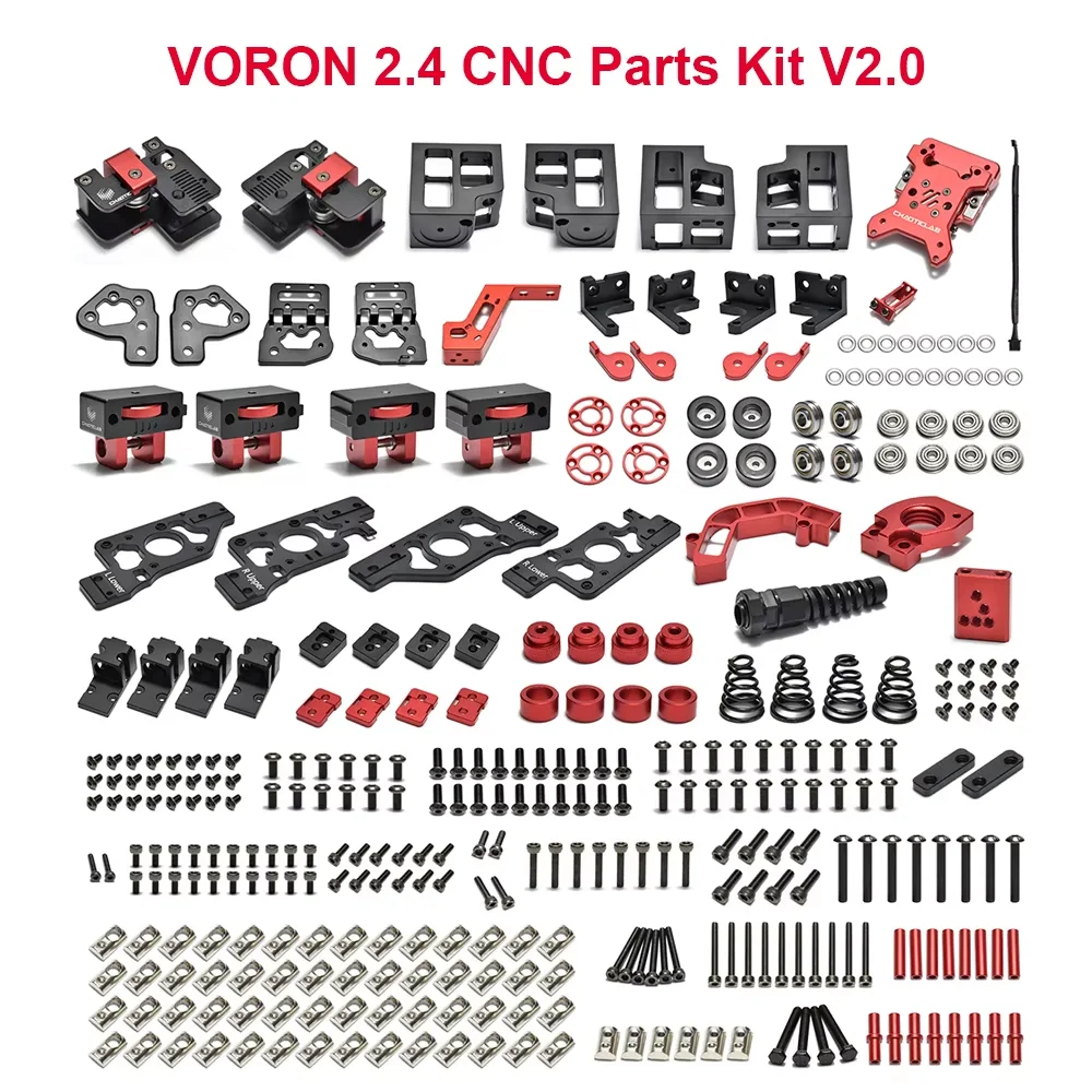 VORON 2.4 CNC Parts Kit V2.0 Hardware Upgrade High Speed Higher Strength with Z AB Drive Tool free Tension XYZ joint 3D Printer 
VORON 2.4 CNC Parts Kit V2.0 Hardware Upgrade High Speed Higher Strength with Z AB Drive Tool free Tension XYZ joint 3D Printer