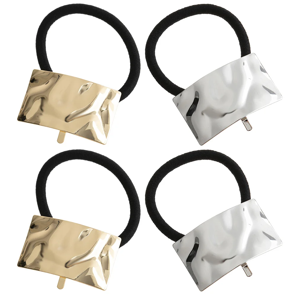 4pcs Metal Hair Rope Bands Elastic Cuff Holders for Thick Hair Ponytail Accessories Women Gold Ties Safe Durable
4pcs Metal Hair Rope Bands Elastic Cuff Holders for Thick Hair Ponytail Accessories Women Gold Ties Safe Durable