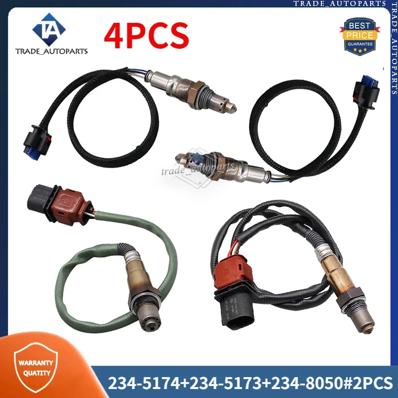 4PCS Oxygen O2 Sensor 234-5174 234-5173 234-8050 For 2018 2019 2020 Ford F-150 2.7L Upstream & Downstream E1GZ9F472B E1GZ9F472C
4PCS Oxygen O2 Sensor 234-5174 234-5173 234-8050 For 2018 2019 2020 Ford F-150 2.7L Upstream & Downstream E1GZ9F472B E1GZ9F472C