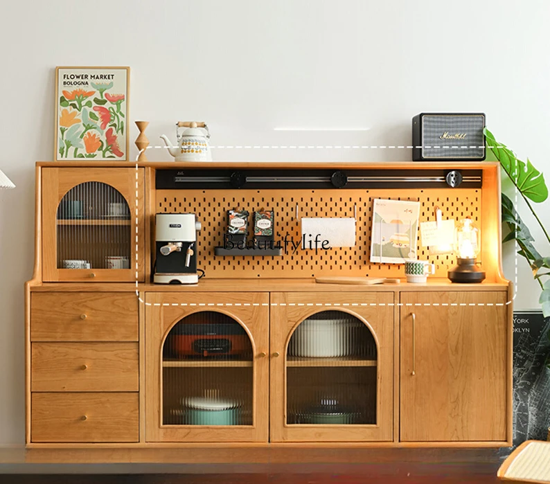 Japanese-Style Cherrywood Dining Edge Modern Minimalist Storage Solid Wood Wall Sundries Cabinet
Japanese-Style Cherrywood Dining Edge Modern Minimalist Storage Solid Wood Wall Sundries Cabinet