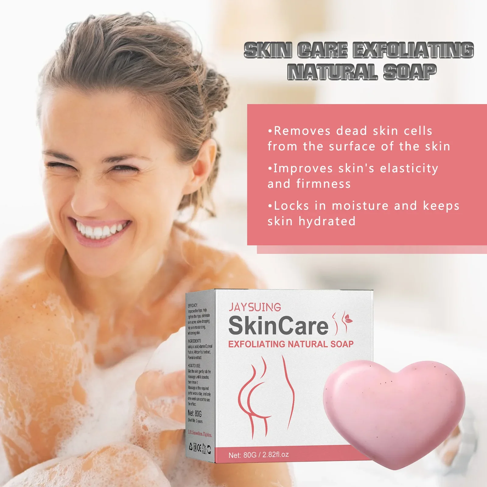 1pcs Exfoliating natural shower soap gently moisturizes the skin removing acne and exfoliating shower soap
1pcs Exfoliating natural shower soap gently moisturizes the skin removing acne and exfoliating shower soap