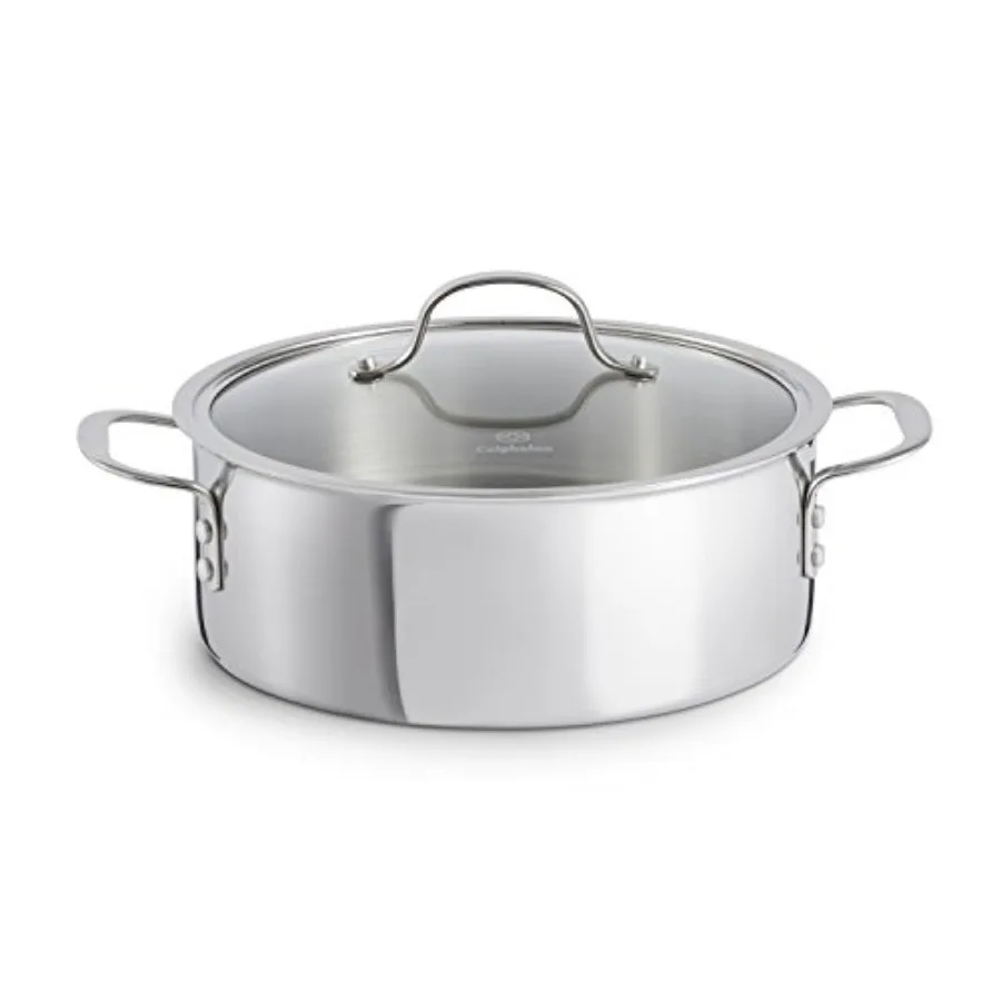TriPly Stainless Steel Cookware Dutch Oven for Home Cooking and Outdoor Camping 5Quart HeavyDuty Pot with Durable Lid and HeatR
TriPly Stainless Steel Cookware Dutch Oven for Home Cooking and Outdoor Camping 5Quart HeavyDuty Pot with Durable Lid and HeatR