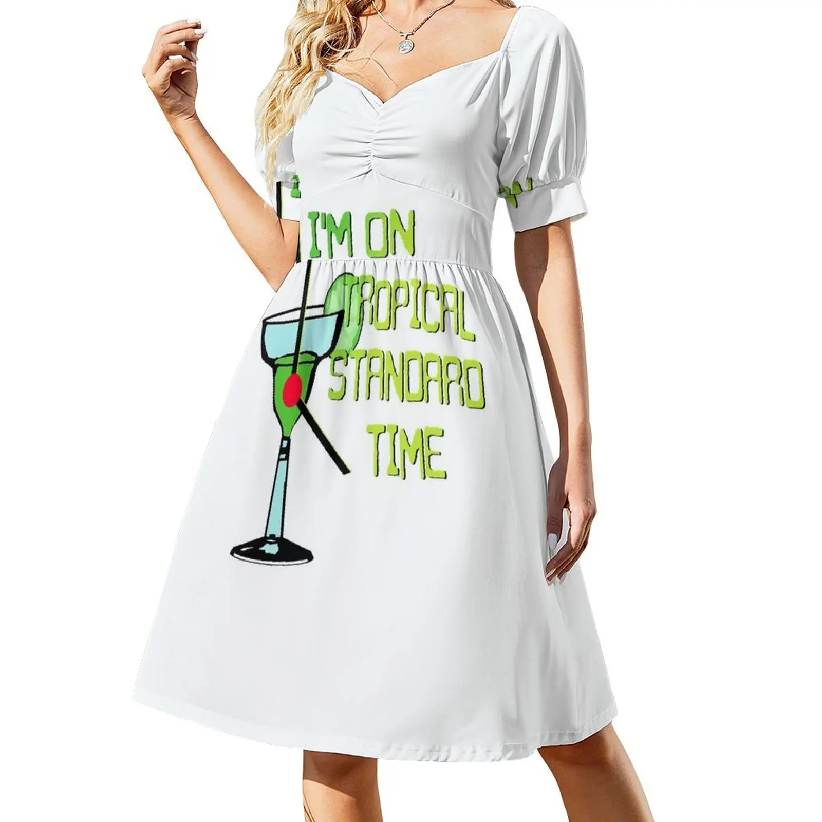 I'm on Tropical Standard Time Margarita Cocktail Clock Design Short-Sleeved Dress Women's long dress sexy dress
I'm on Tropical Standard Time Margarita Cocktail Clock Design Short-Sleeved Dress Women's long dress sexy dress