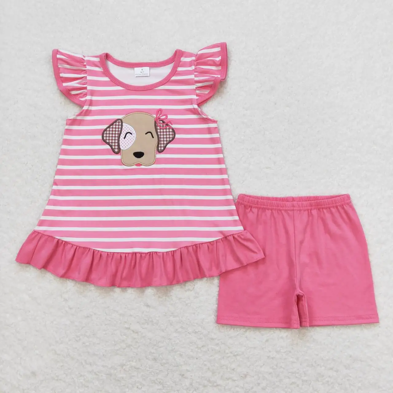 GSSO0874 Children Clothes Short Sleeve Top Dog Print With Shorts Set Kids Girls Summer Boutique Outfits
GSSO0874 Children Clothes Short Sleeve Top Dog Print With Shorts Set Kids Girls Summer Boutique Outfits