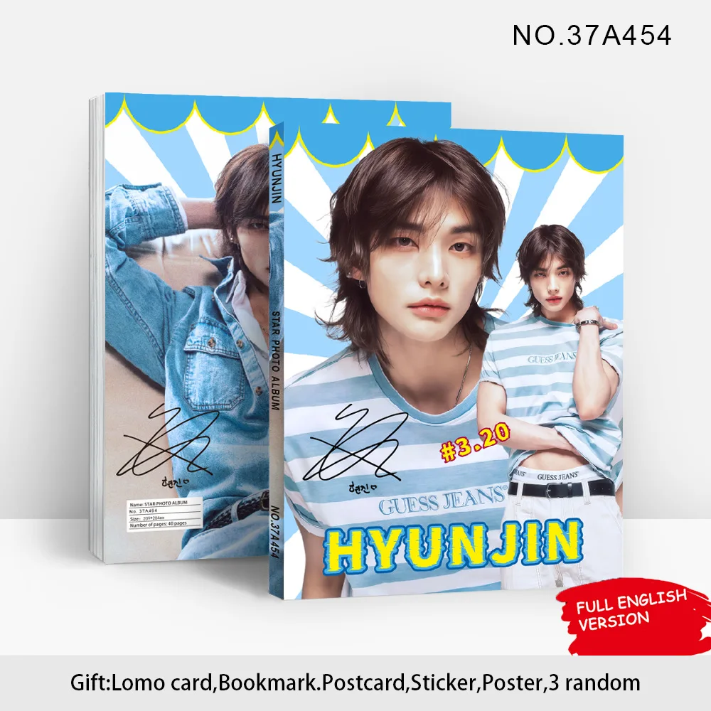 STRAYKIDS celebrity fan support album STR merchandise HYUNJIN copperplate paper magazine gift Huang Xuanchen star photo collecti
STRAYKIDS celebrity fan support album STR merchandise HYUNJIN copperplate paper magazine gift Huang Xuanchen star photo collecti