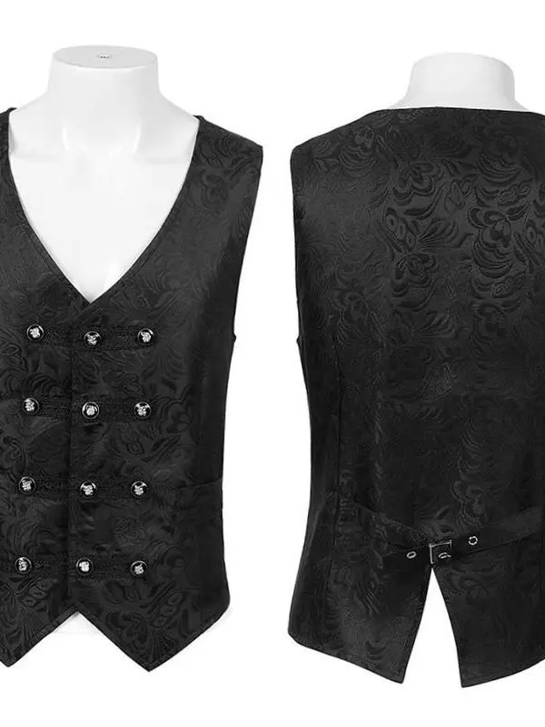 Men's Medieval Gothic Vest Stage Halloween Costume Polyester Material 17 Years Old And below Suitable Chinese Made
Men's Medieval Gothic Vest Stage Halloween Costume Polyester Material 17 Years Old And below Suitable Chinese Made