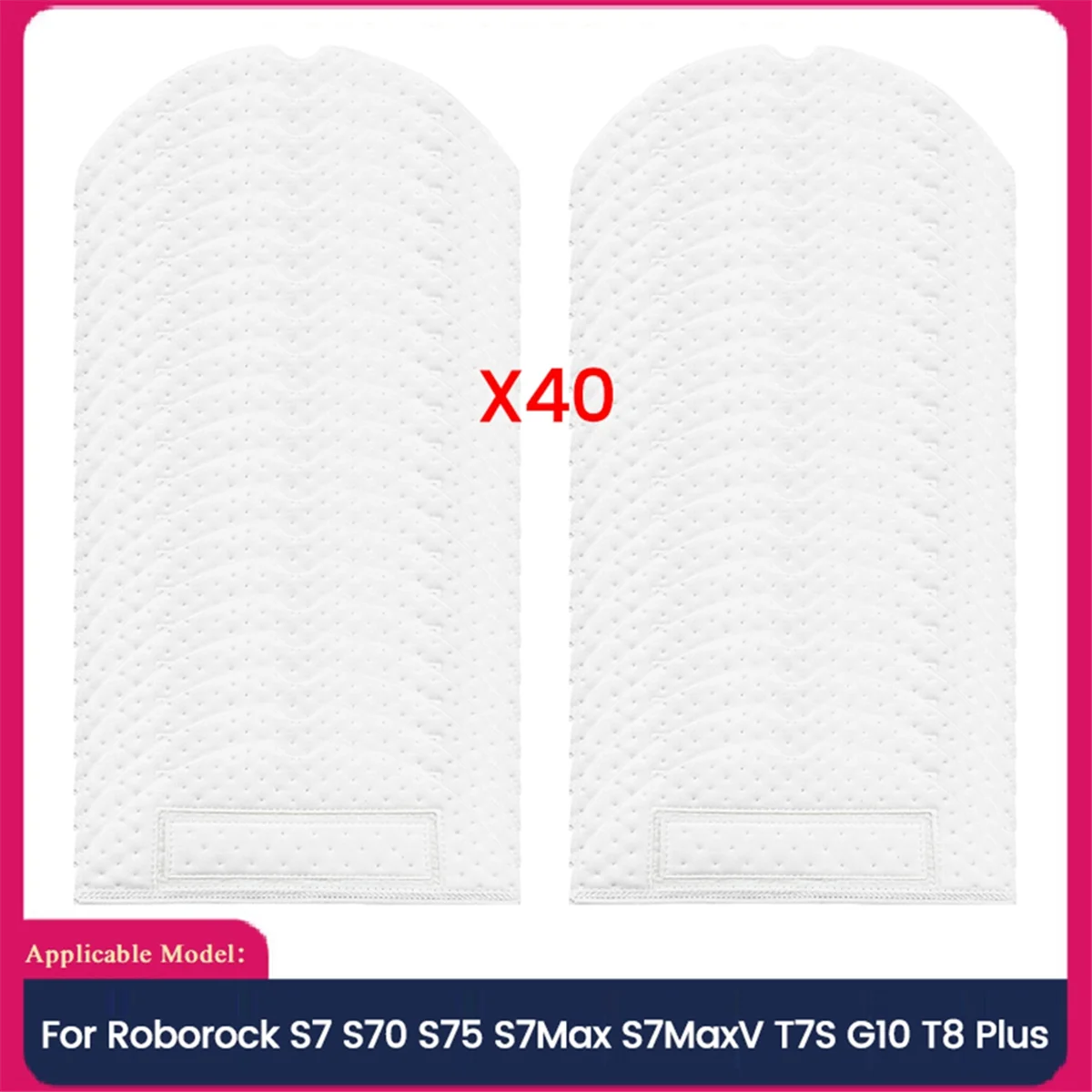 A71Z 40PCS Disposable Mop Cloths for S7 S70 S75 S7Max S7MaxV T7S G10 T8 Plus Mop Pads Vacuum Robot Mop Rags Parts
A71Z 40PCS Disposable Mop Cloths for S7 S70 S75 S7Max S7MaxV T7S G10 T8 Plus Mop Pads Vacuum Robot Mop Rags Parts