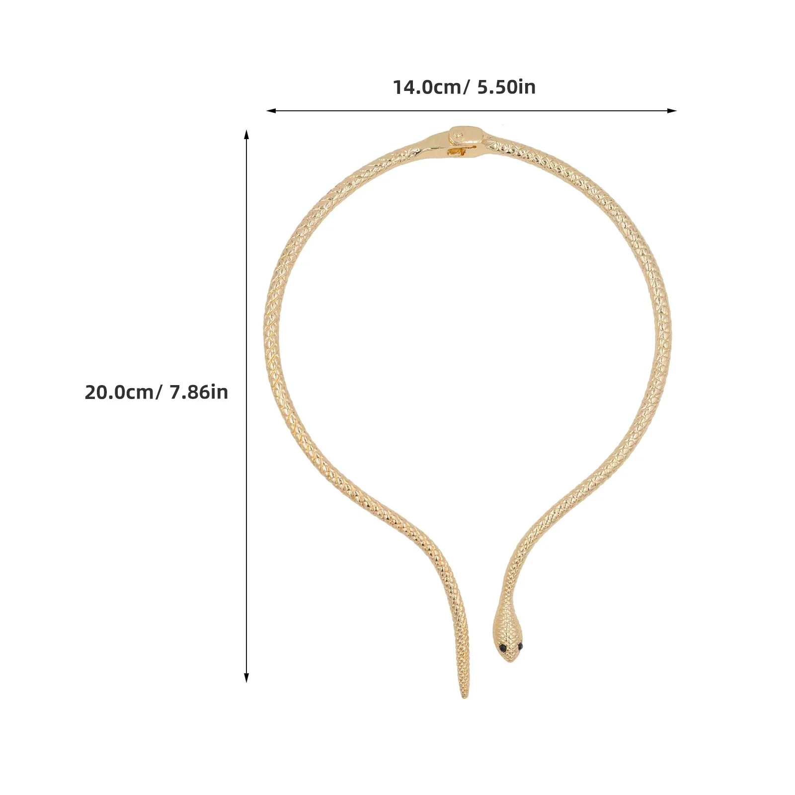 Golden Exaggerated Serpentine Necklace for Women Alloy Chain Fashion Jewelry Gift for Mother Sister Personalize Daily Wear
Golden Exaggerated Serpentine Necklace for Women Alloy Chain Fashion Jewelry Gift for Mother Sister Personalize Daily Wear