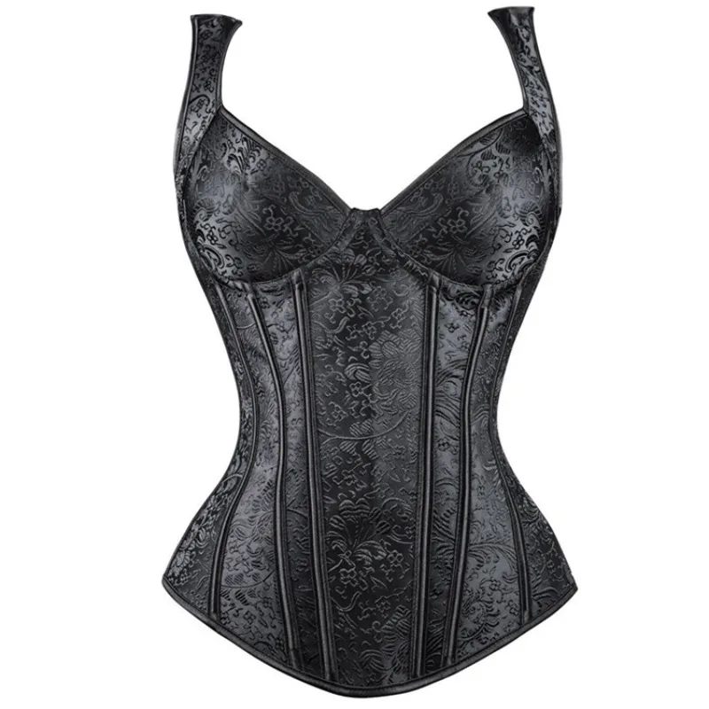 Women Overbust Gothic Corset Tops with Shoulder Straps Bustier Vintage Steampunk Basques Shapewear Slimming Waist Shaping Korset
Women Overbust Gothic Corset Tops with Shoulder Straps Bustier Vintage Steampunk Basques Shapewear Slimming Waist Shaping Korset