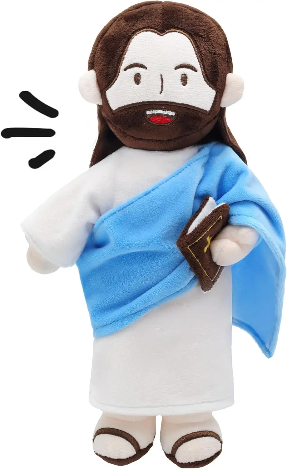 Talking Jesus Plush Toy with Bible Verses and Songs, Christian Easter Gift for Kids and Church
Talking Jesus Plush Toy with Bible Verses and Songs, Christian Easter Gift for Kids and Church