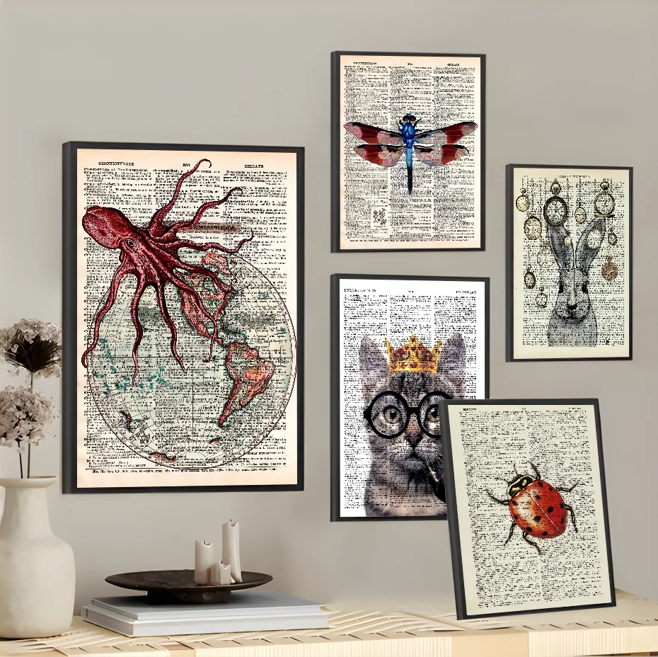 Text Art Animal Octopus Dragonfly Cat Poster Sticky Wall Art Printing Waterproof Home Living Bed Room Bar Aesthetic Decor
Text Art Animal Octopus Dragonfly Cat Poster Sticky Wall Art Printing Waterproof Home Living Bed Room Bar Aesthetic Decor