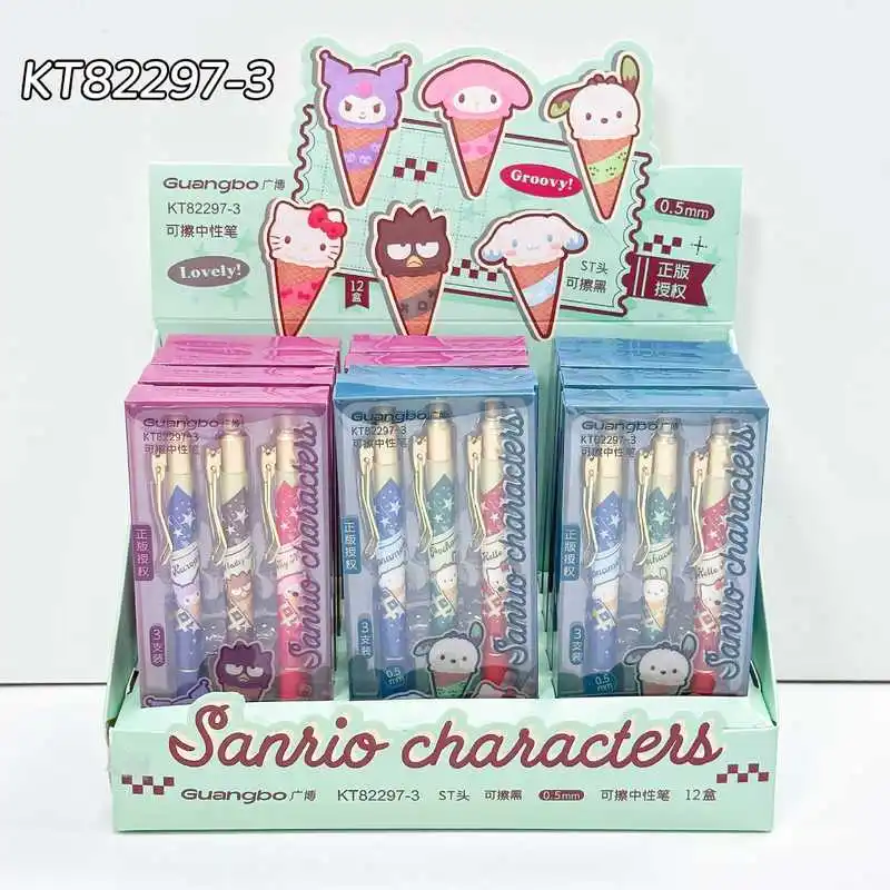 Новинка, 6 шт., нейтральная ручка Hello Kitty, стираемая, высокоэстетичная, конус для мороженого, мультяшная семейная волшебная ручка, легко писать, водная ручка
Новинка, 6 шт., нейтральная ручка Hello Kitty, стираемая, высокоэстетичная, конус для мороженого, мультяшная семейная волшебная ручка, легко писать, водная ручка