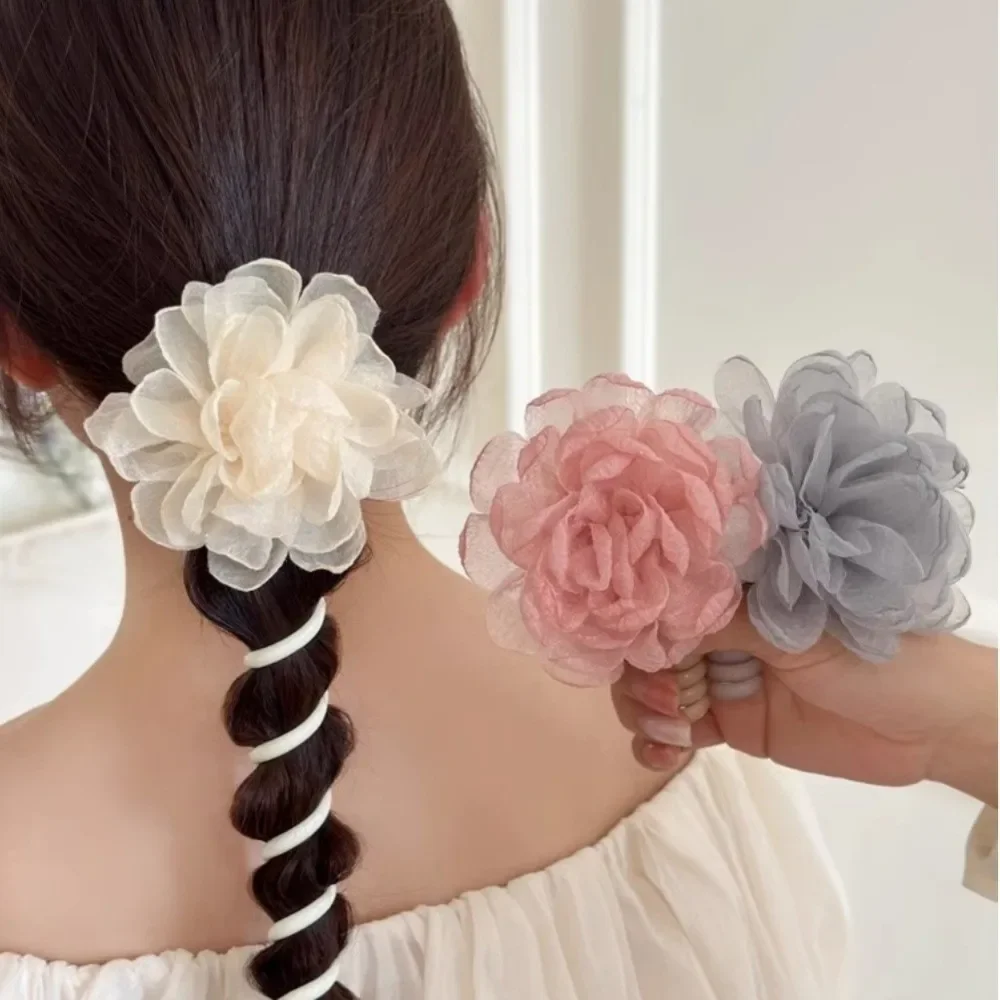 Sweet Atmosphere Hair Accessories Women Romance Straight Telephone Line Bubble Braid Fabric Solid Color Flowers Hair Tie
Sweet Atmosphere Hair Accessories Women Romance Straight Telephone Line Bubble Braid Fabric Solid Color Flowers Hair Tie