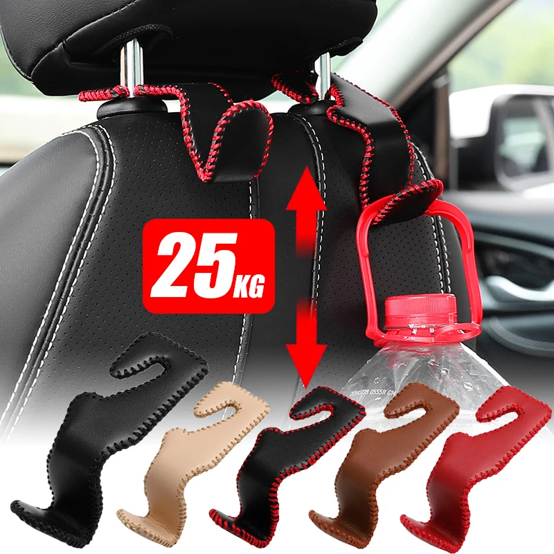 1/2PCs Leather Car Seat Headrest Hooks Hidden Back Hanger Storage Holder Organizer Rear Rack Car Interior Accessories
1/2PCs Leather Car Seat Headrest Hooks Hidden Back Hanger Storage Holder Organizer Rear Rack Car Interior Accessories